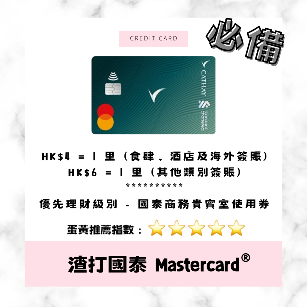 渣打國泰 SCB CX Master Card
